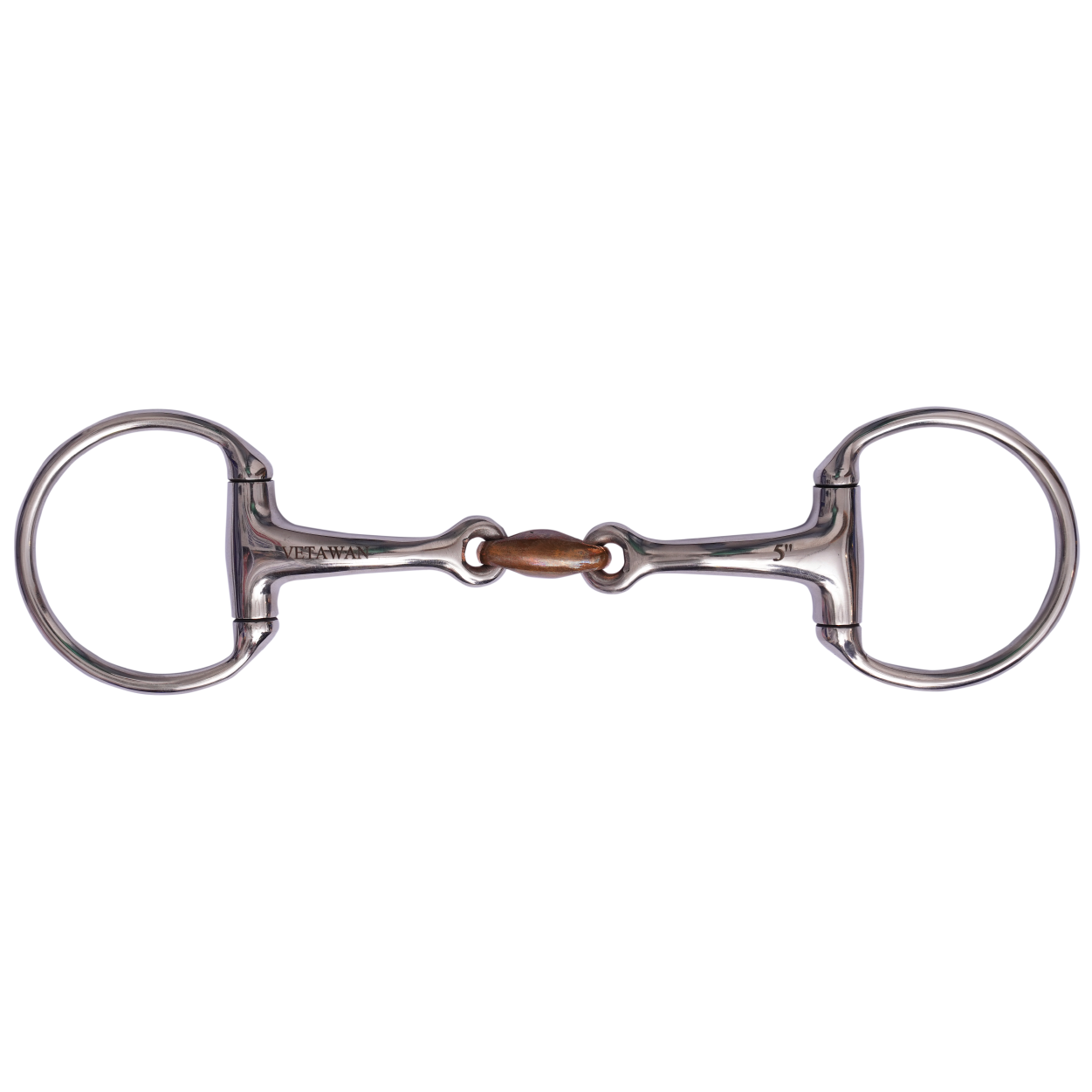 Olivehead snaffle Curved Bit with Copper Link_3