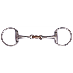 Olivehead snaffle Curved Bit with Copper Link_3