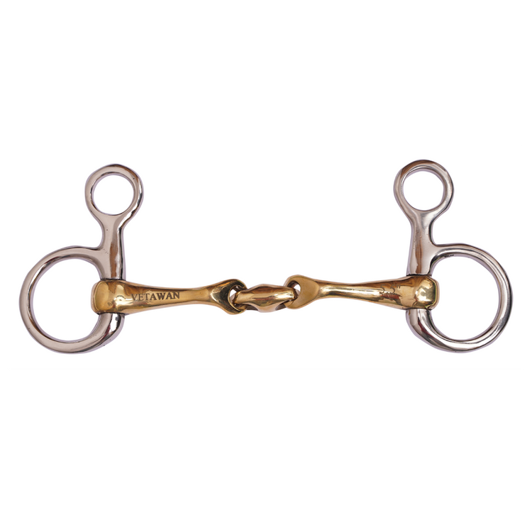Hanging Cheek Snaffle Bit with copper lozenge_2