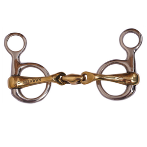 Hanging Cheek Snaffle Bit with copper lozenge_3