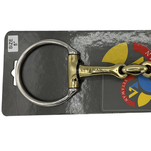 Olivehead snaffle Curved Bit with Lozenge_2