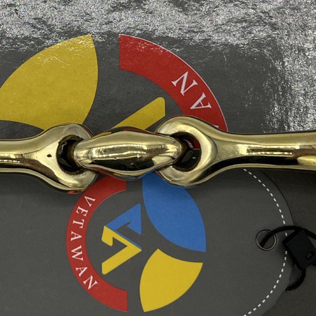 Olivehead snaffle Curved Bit with Lozenge_4