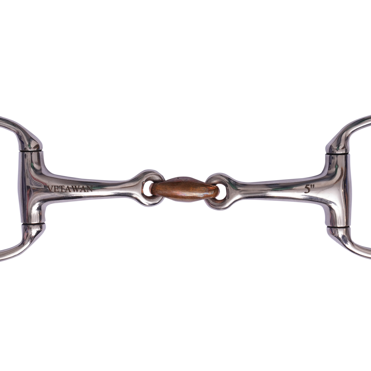 Olivehead snaffle Curved Bit with Copper Link