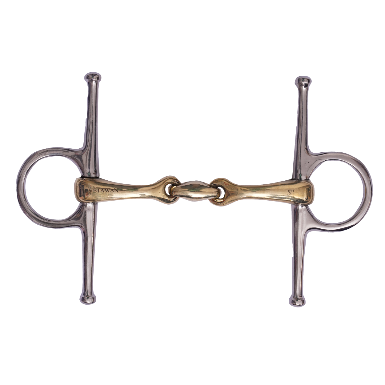 Full Cheek Curved sweet copper Snaffle Bit with Lozenge_1
