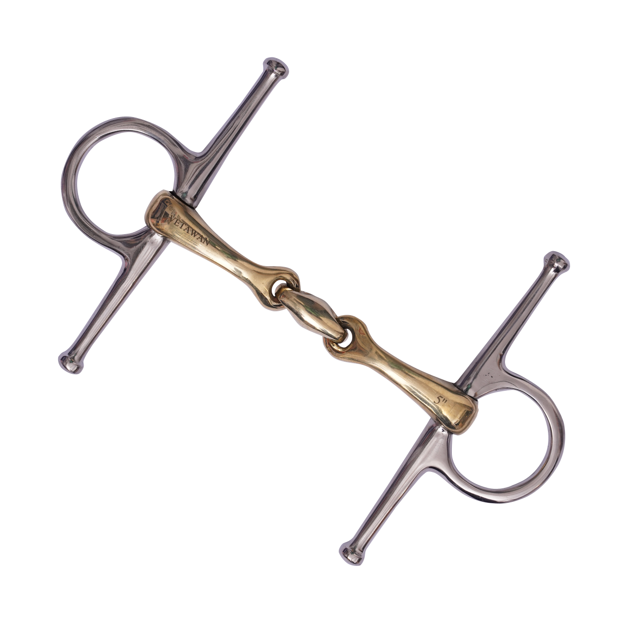 Full Cheek Curved sweet copper Snaffle Bit with Lozenge_2