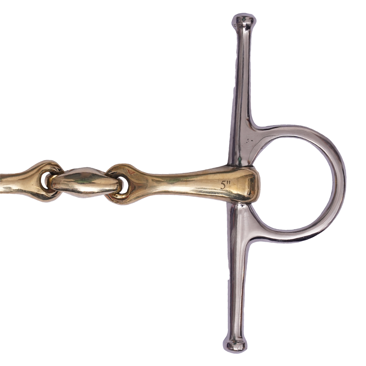 Full Cheek Curved sweet copper Snaffle Bit with Lozenge_3