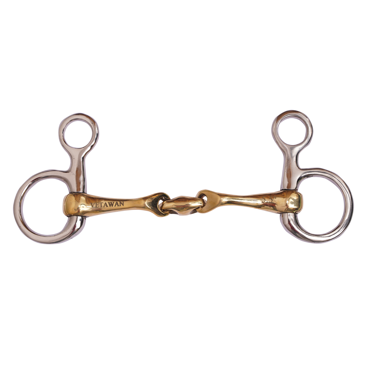 Hanging Cheek Snaffle Bit with copper lozenge_2
