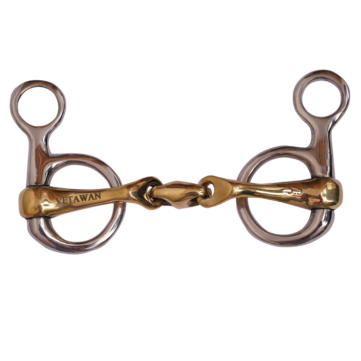 Hanging Cheek Snaffle Bit with copper lozenge_3
