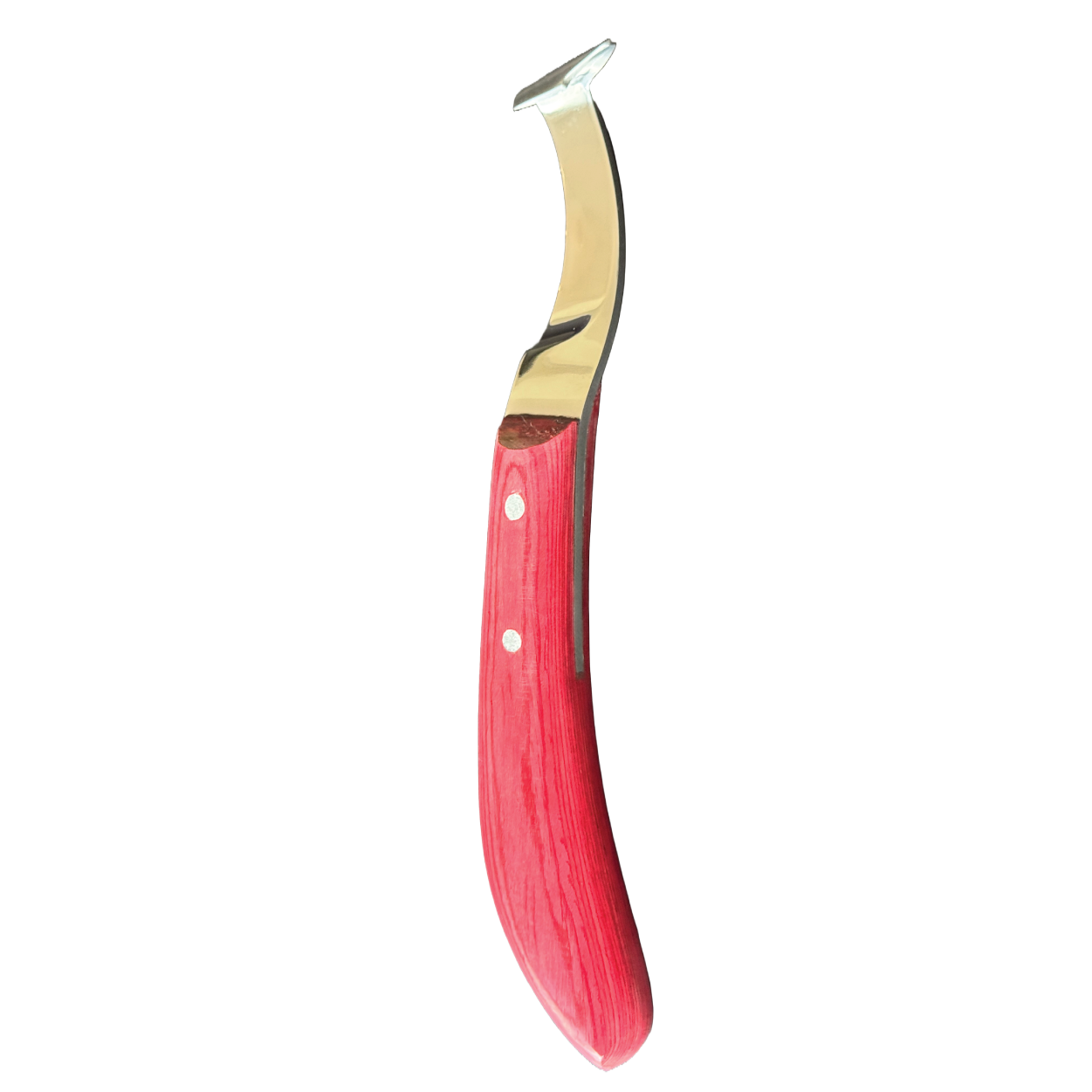 Hoof knife for horses with scratching hook