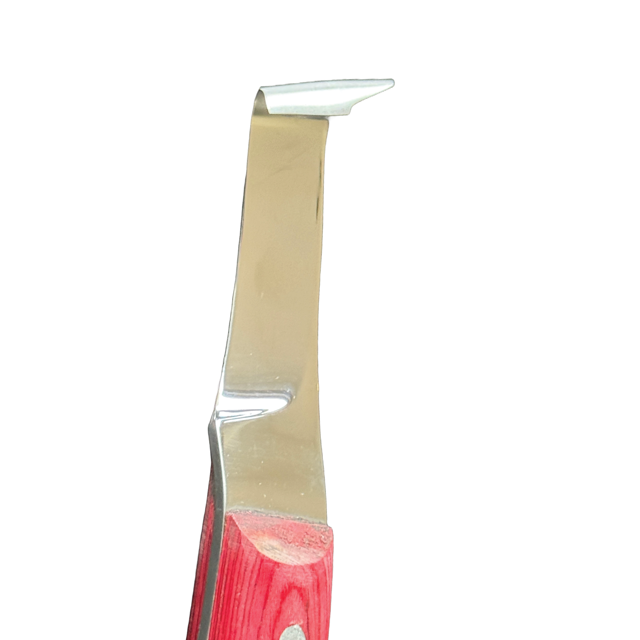 Hoof knife for horses with scratching hook