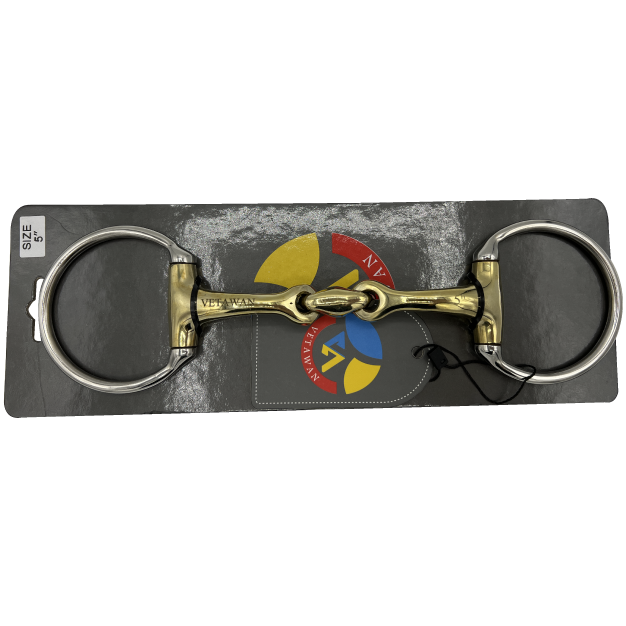 Olivehead snaffle Curved Bit with Lozenge