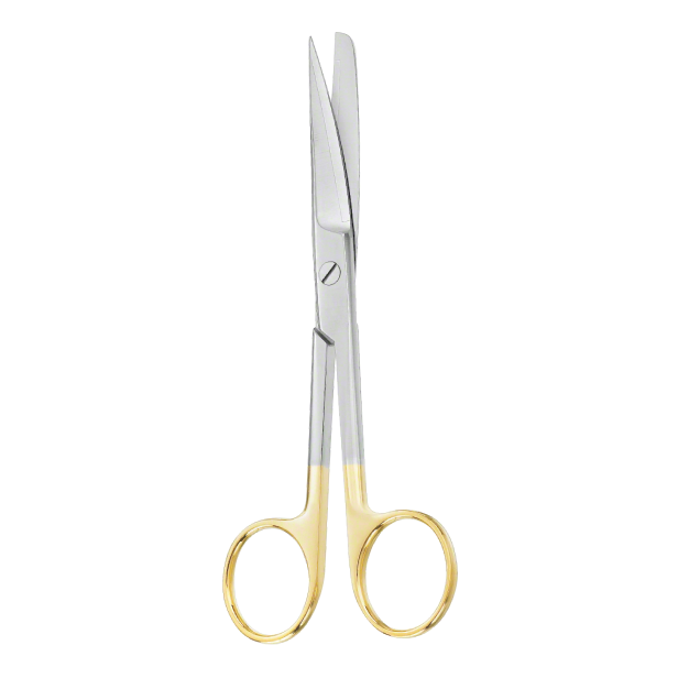 Surgical Scissors, Curved, Blunt-Blunt, TC, 14.5cm (5.70")