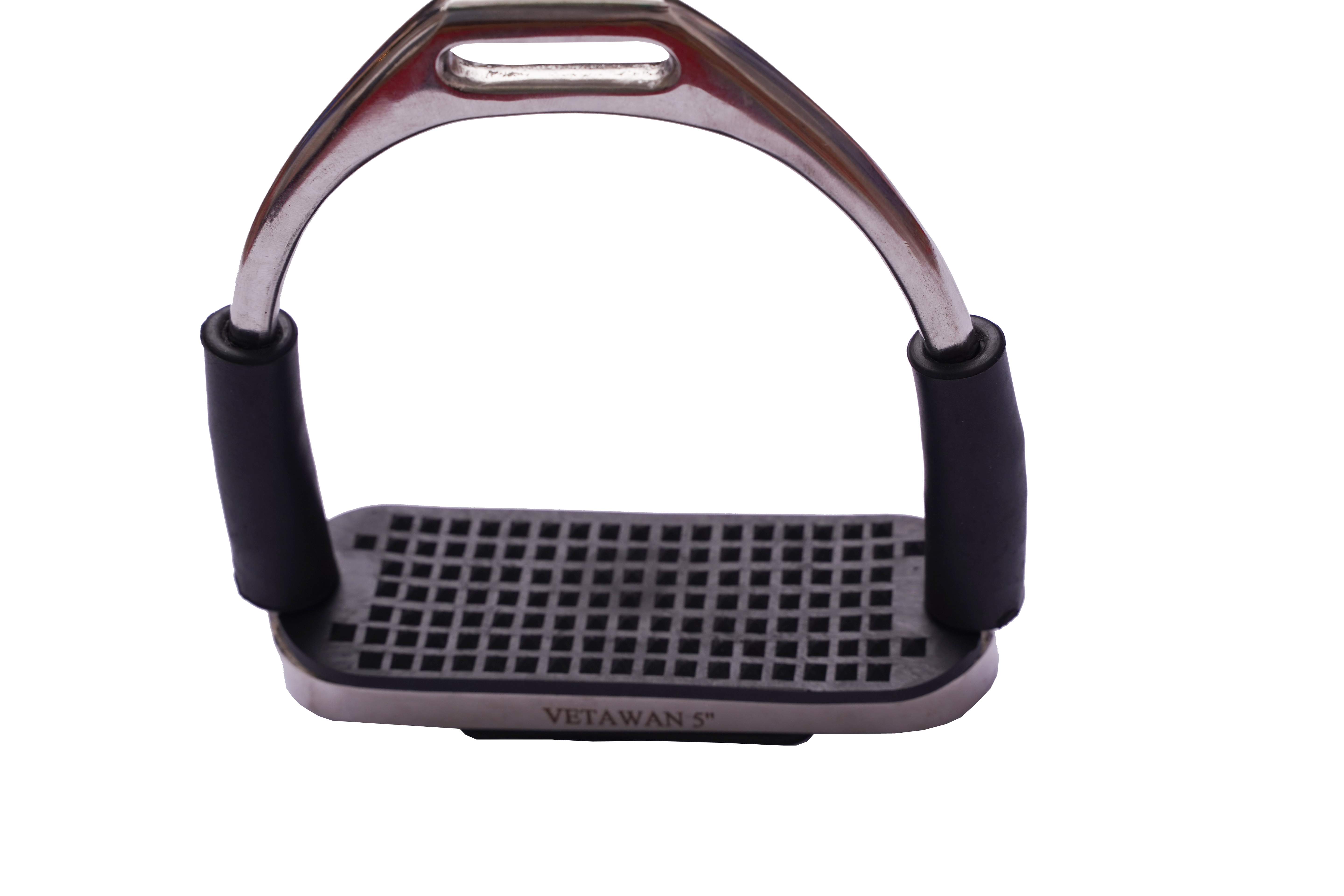 VAWAN Supre Stainless steel Stirrup with Rubber pad