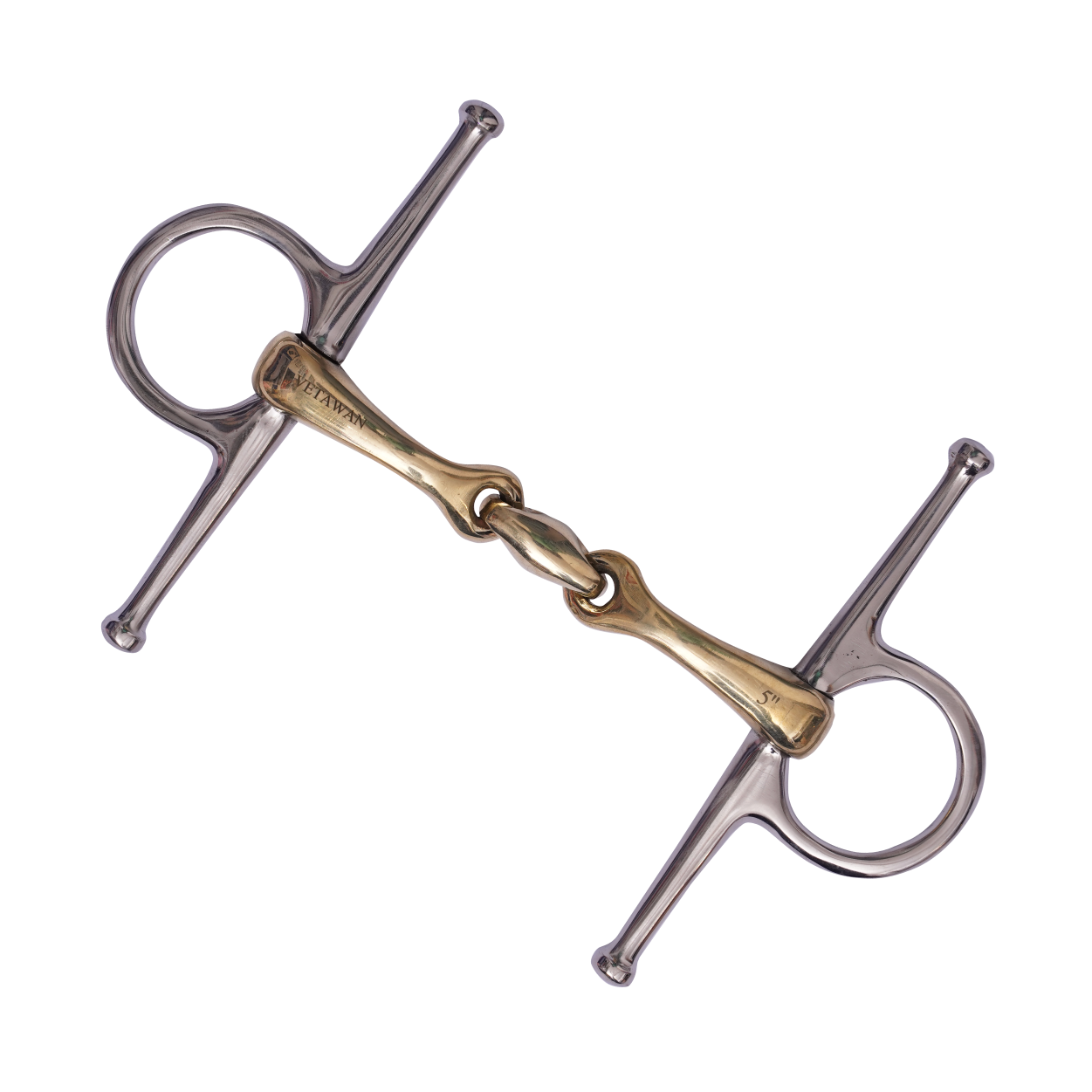 Full Cheek Curved sweet copper Snaffle Bit with Lozenge